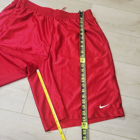 Nike Shorts Men 3XL Adult Red Athletic Training Polyester Basketball Y2K - Picture 3 of 6